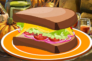 感恩节火鸡三明治