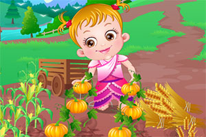 可爱宝贝庆祝感恩节