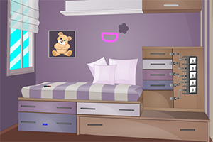 逃离女孩的紫色房间