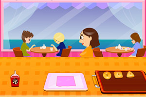 经营甜甜圈咖啡店