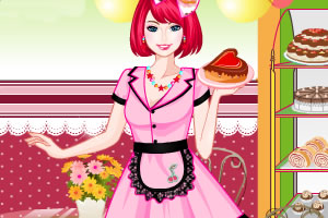 蛋糕店女服务员