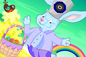 照顾可爱兔宝宝