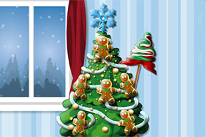 美味的圣诞树蛋糕