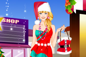 漂亮女孩过圣诞