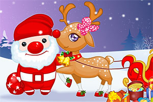 可爱的圣诞麋鹿