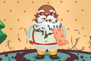 照顾快乐圣诞老人