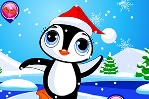 圣诞节企鹅装扮