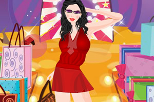 打扮购物女孩