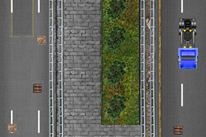 大卡车障碍停车