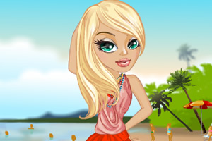 女孩的度假时光