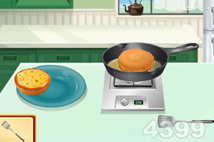 跟莎拉学做芝士汉堡