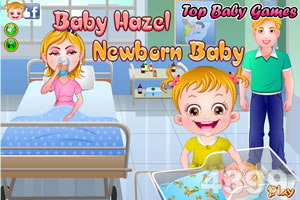 可爱宝贝照顾小婴儿