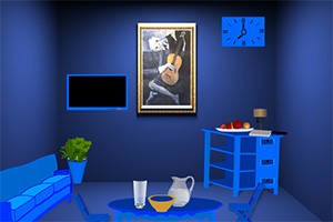 深蓝色房间逃脱