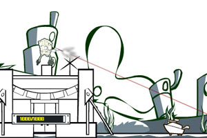 海绵宝宝纸上守城