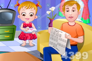 可爱宝贝学钓鱼