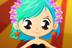 走钢丝的小女孩