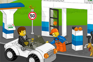 乐高高速加油站