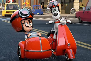 眼镜狗和男孩找字母