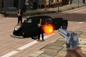 墨镜人街头混战