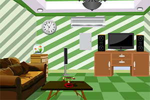 逃离漂亮绿色房间