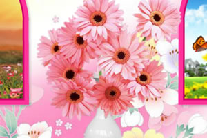 异国的花卉装饰