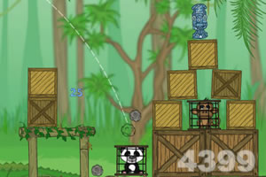 长颈鹿解救小伙伴