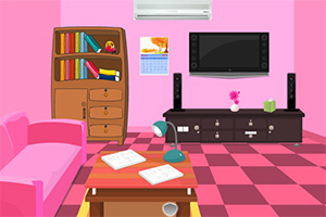 可爱粉色房间逃脱