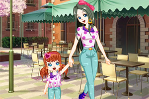 时尚母女姐妹花