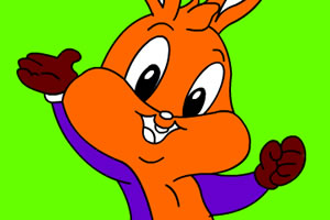 为小兔和小伙伴上色