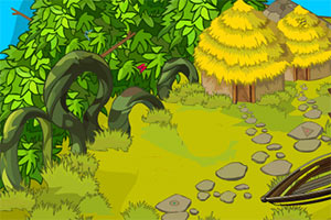 逃离孤岛茅草屋