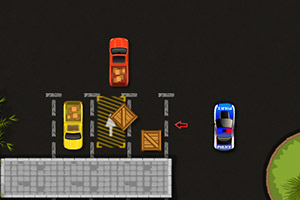 停放愤怒的警车