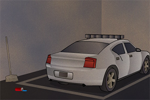 逃离警车车库