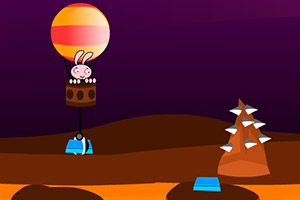 伯尼兔子的热气球