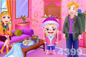 可爱宝贝趣味冬季