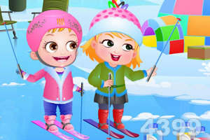 可爱宝贝趣味冬季