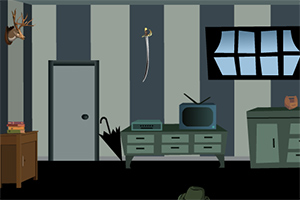 逃离黑暗吓人的密室