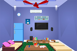 逃离紫色迷你密室