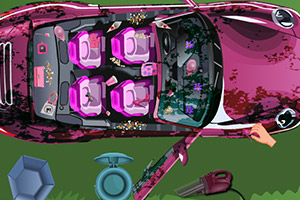 芭比娃娃清洁小车