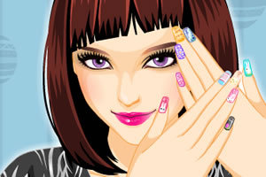 复活节的指甲设计