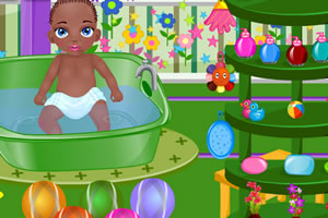 宝贝贾马尔洗澡