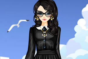 黑色礼服与白领