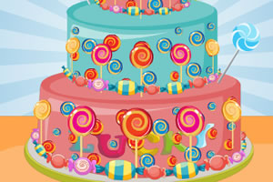 糖果生日蛋糕