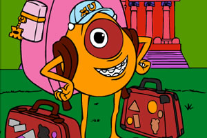 大眼仔旅游上色