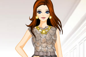 灰褐色伴娘礼服