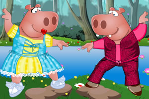 河马夫妇的装扮