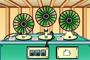 逃离三个风扇密室