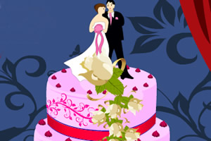甜蜜浪漫的婚礼蛋糕