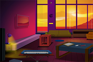 逃离黄昏下的房子