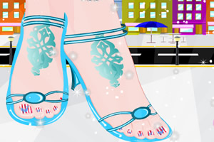 瑞秋的足部装饰