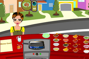 马沙拉鸡饭小摊